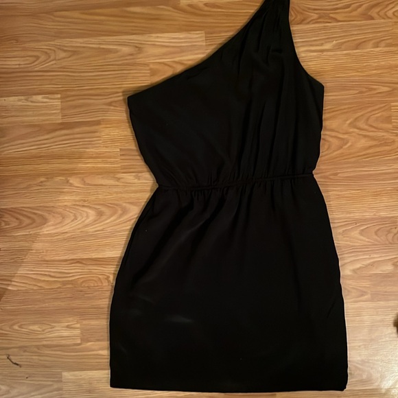 Club Monaco Silk One Shoulder Dress - Picture 1 of 3